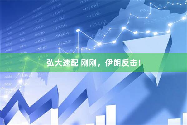 弘大速配 刚刚，伊朗反击！