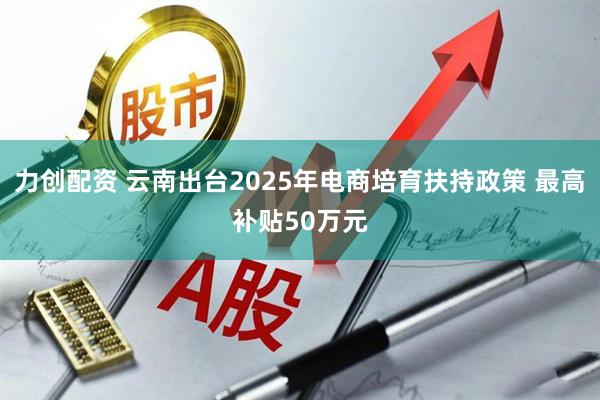 力创配资 云南出台2025年电商培育扶持政策 最高补贴50万元