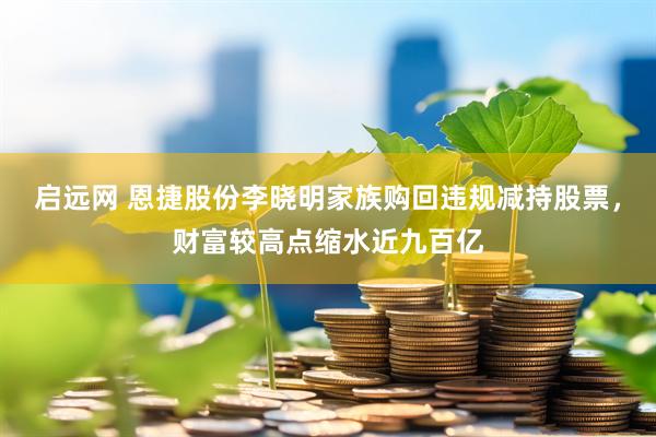 启远网 恩捷股份李晓明家族购回违规减持股票，财富较高点缩水近九百亿